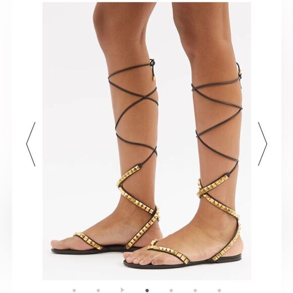 Valentino Garavani Shoes - Valentino Garavani Rockstud Wraparound Sandals